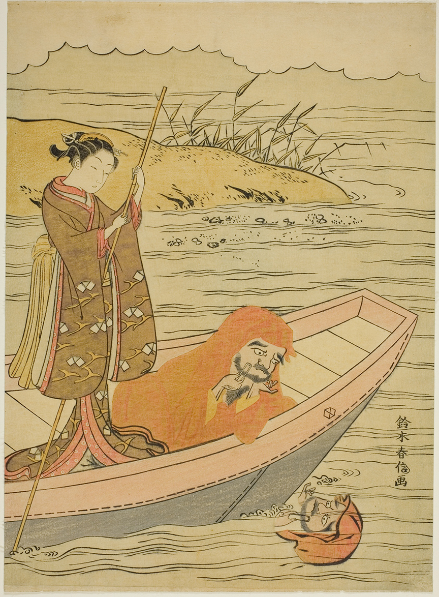 Figure 8: Daruma Looking at His Reflection, Suzuki Harunobu, c. 1762–1770.